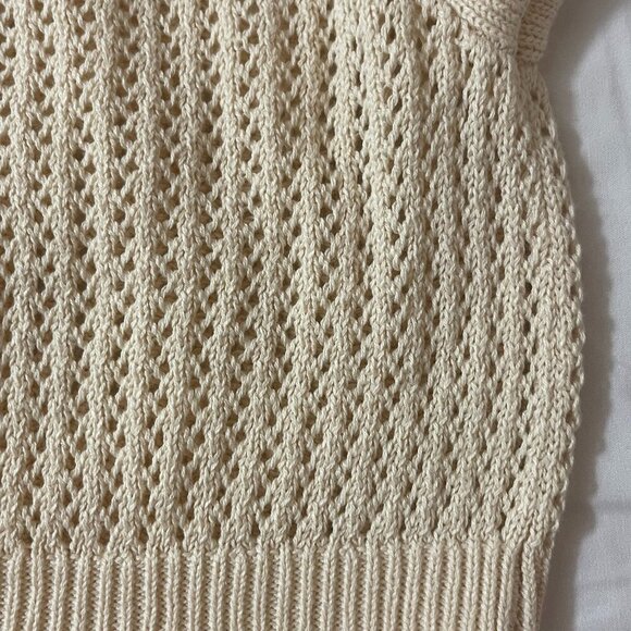 Willow & Wind. Short knitted blouse in beige color size M. Made in China. - Picture 4 of 9